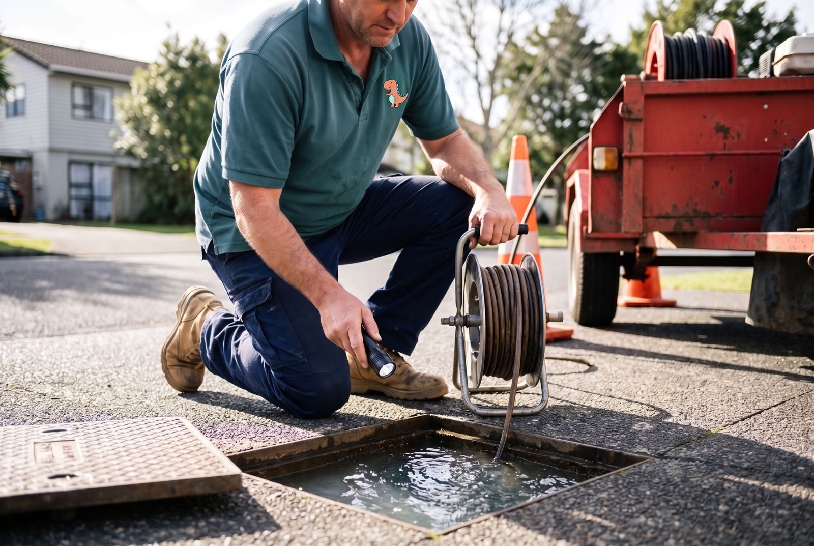 Drain Cleaning by a licensed Cheeky's Plumbers plumber in Christchurch